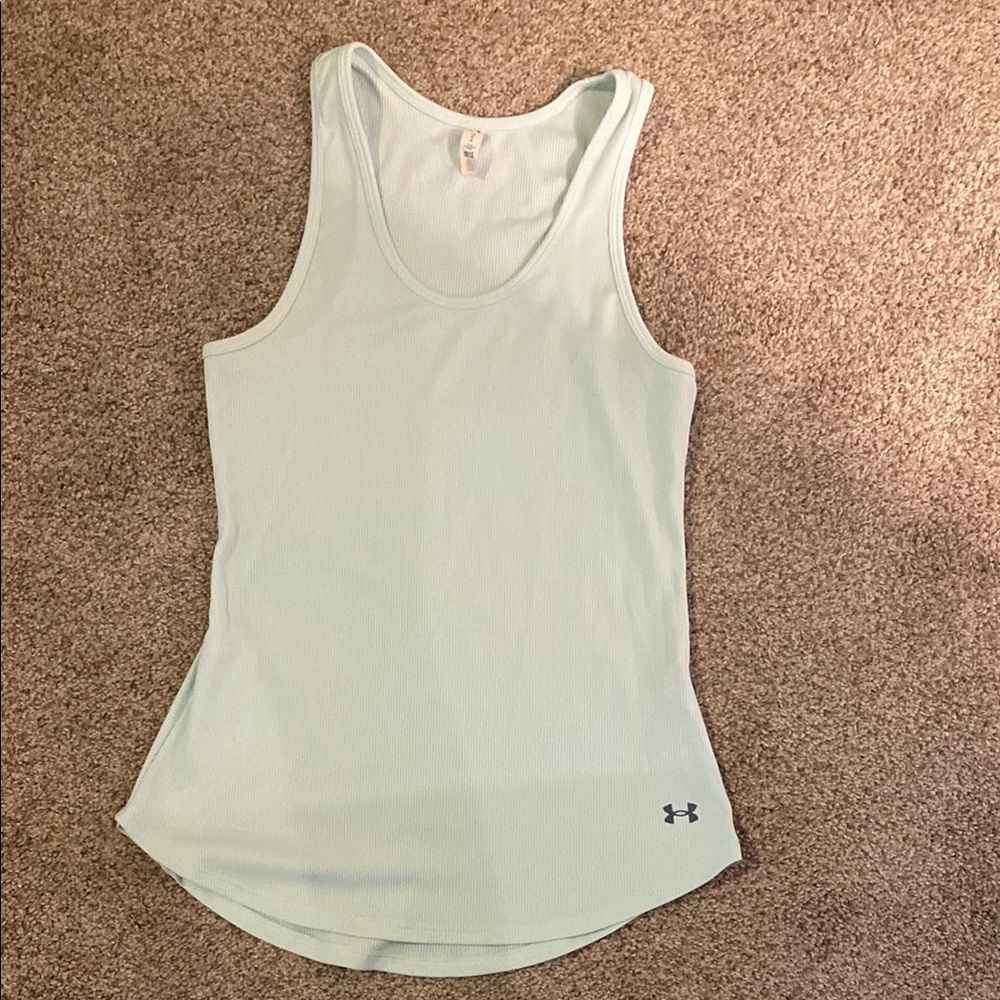 Under Armour Green Fitted Sleeveless Tank Top